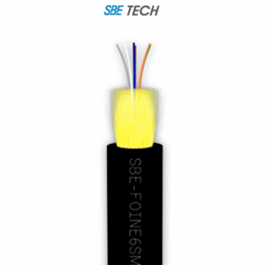 SBE TECH SBE-FOINE6SM - Fibra óptica interior/exterior 9/125µm OS1, 6 hilos, monomodo. (Precio por metro) 1 pieza = 1 metro, la venta es en múltiplos de 100 metros.