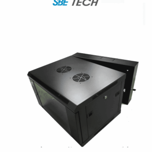 SBE TECH SBE-GNLPAR22URP3C -Gabinete de pared de 22UR / Ancho 60mm/ Profundo 55mm / Alto 1080mm / Capacidad de carga: 30Kg / Puerta delantera de Cristal templado / Puerta trasera sólida