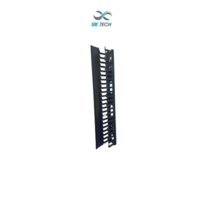 SBE TECH OVNL225URS - Organizador vertical sencillo de 22.5 UR con base de soporte metálico, color negro