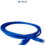 SBE TECH PCC6U03MBL- Patch cord Cat6 de 0.3m, color azul, 8 hilos, ISO 11801, clase E