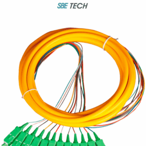 SBE TECH SBE-PIGSCAPC2MSM12P - Pigtail SC/APC monomodo 9/125 simplex, de 2 metros, en paquete de 12 unidades