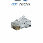 SBE TECH PLUGRJ45C6A - Conector plug RJ45 para cable UTP / CAT 6A / Paquete de 50 piezas