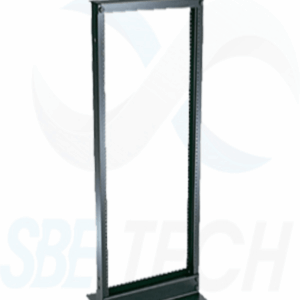 SBE TECH SBE-RR419NM - Rack de acero de 4 FT de altura/19" de ancho / Color Negro pavonado/ Incluye 8 tornillos 12/24