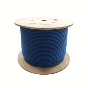 SBE TECH SBE-UTPC6A-BL-NP Bobina de cable F/UTP Cat 6A color azul, 305 metros
