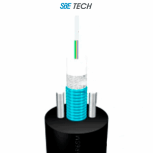 SBE TECH FOEXAR6SM-  Fibra óptica con armadura metálica de 6 hilos monomodo OS2 para exterior. (Precio por metro) 1 pieza = 1 metro, la venta es en múltiplos de 100 metros.