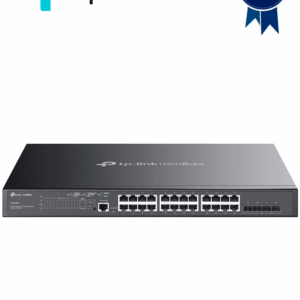 TP-LINK SG3428MP - Switch L2+ Omada PoE+ con 24 puertos PoE+ 10/100/1000 Mbps, 4 puertos SFP 1G, consola RJ45 y microUSB, además gestión centralizada Omada o Stand-Alone, con soporte Multicast IGMP, QoS y presupuesto PoE 384W.