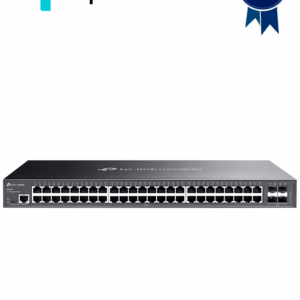 TP-LINK SG3452 - Switch Omada SDN administrable con 48 puertos Gigabit y 4 puertos SFP, funciones sFlow, QinQ y QoS, administración centralizada OMADA.
