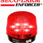 Seco-Larm SL1301EAQR - Luz Estroboscópica LED Alámbrica, de 9 a 15 VDC, Roja Compatible IHORN / RISCO / DSC / BOSCH