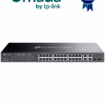 TP-LINK SL2428P - Switch PoE+ JetStream SDN administrable con 24 puertos 10/100 Mbps, 2 puertos 10/100/1000 Mbps (Uplink), 2 puertos SFP (combo 2 RJ45 10/100/1000 Mbps), capacidad de 250W y administración centralizada OMADA SDN.