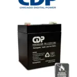CDP B-12-4.5 SLB 12-4.5 - Batería de respaldo de 12V a 4.5AH / Batería libre de mantenimiento y fácil instalación / Compatible con CCTV y DSC
