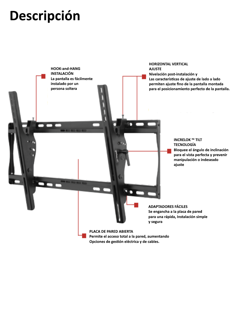BOSCH V_ST650 - Soporte para montaje en pared de monitor LCD de 32 a 60 pulgadas - Image 3