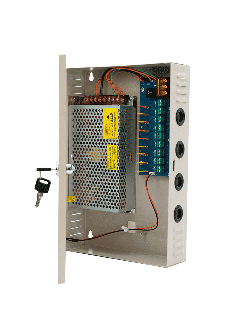 SAXXON SX20A9CH - Fuente de Poder Profesional 12 VCD / 20 Amperes / 9 Canales / 2.2 Amperes por Canal / Protección contra Sobrecargas / Led Indicador de Funcionamiento - Image 2