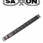 SAXXON SXPDU8P10A - Barra PDU con 8 Contactos Individuales , 10 Amp , 120V , 1UR, Protección contra rayos , Aleación de Aluminio