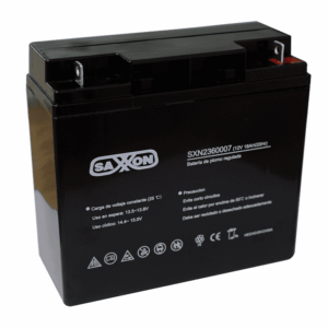 SAXXON CBAT18AH - Bateria de respaldo de 12 volts libre de mantenimiento y facil instalacion / 18 AH/ compatible con CCTV/ Acceso/ Bosch