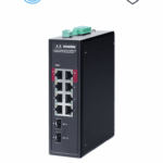 VIVOTEK AW-IHB-1040 - Switch PoE Industrial Gigabit 8 puertos Administrable, 2 ptos PoE GbE 90W, 6 ptos GbE 30W, 2 ptos GbE SFP, 300W Totales, Modo PoE Extendido hasta 250 mts, 20Gbps, VLAN, Entrada de alimentacion 48-56VDC (fuente de poder no incluida)