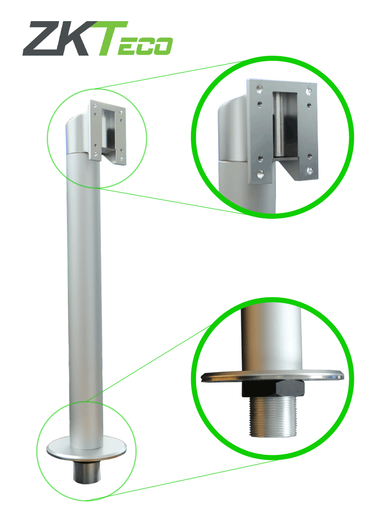 ZKTECO - Kit Bidireccional de torniquete TS1000D con 2 equipos de acceso FaceDepot7BL - Image 2