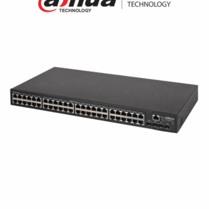 DAHUA S5500-48GT4XF-E - Switch de agregación de 48 puertos Gigabit y 4 puertos para fibra 10G.
