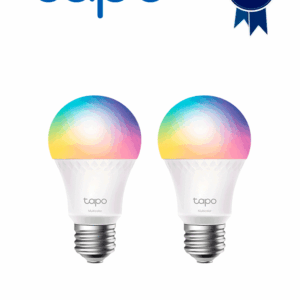 TP-LINK - TAPO L535E(2-PACK) - Foco LED Inteligente RGB con WiFi y función multicolor, equivalente a 75 Watts. Paquete con 2 piezas