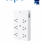 TP-LINK TAPO P306 - Multicontacto de 6 contactos WiFi para exterior , equipado con 1 puerto USB-C (PD) y 2 puertos USB-A (QC3.0), que brindan hasta 18 W de potencia ,  Control remoto con APP TAPO , Compatible con Alexa, Google Home y Apple Home.
