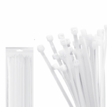 TCE LMG-SZS5X300B - Cincho de Nylon Color Blanco, Bolsa con 100 piezas, Medida 4.6mm Ancho X 300mm Largo, Certificación UL 94V-2