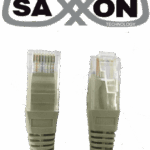 SAXXON P5E1UG - Cable patch cord UTP 1 metro / CAT 5E / Color gris
