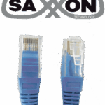 SAXXON P5E1UA - Cable patch cord UTP 1 metro / CAT 5E / Color azul
