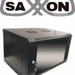 SAXXON SE540601 - Gabinete de pared de 6 UR, fijo, capacidad de carga de 60 Kg. dimensiones 57x45x37 cm.