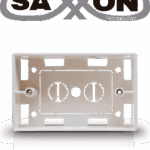 SAXXON A164B - Caja para placa de pared / Usos multiples / Color blanco