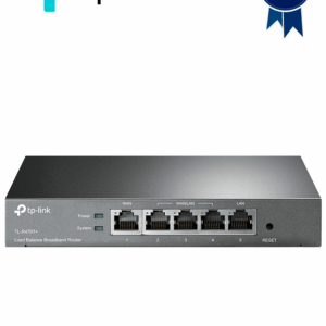 TP-LINK TL-R470T+ - Ruteador balanceador de cargas Multi WAN con 1 puerto WAN y 1 puerto LAN fijos RJ45 Fast Ethernet, más 3 puertos RJ45 intercambiables LAN & WAN Fast Ethernet. Ideal para oficinas pequeñas.