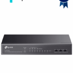 TP-LINK TL-SF1008LP - Switch PoE no administrable con 8 puertos Fast Ethernet, incluidos 4 puertos PoE AF. Ofrece un presupuesto PoE de hasta 41W y soporta modo extendido para conexiones de hasta 250m.