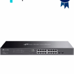 TP-LINK TL-SG2218P - Switch inteligente de 16 puertos POE+ Gigabit JetStram , 2 puertos SFP , POE 802.3at/af , 150W totales , Gestión centralizada con OMADA , soporta QoS L2/L3/L4 y snooping IGMP , IPV6 , ACL , DHCP Snooping, 802.1X.