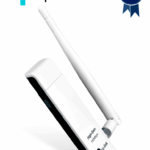 TP-LINK TL-WN722N - Adaptador USB inalámbrico de alta ganancia N 150 Mbps en 2.4 GHz con antena desmontable de 4dBi.