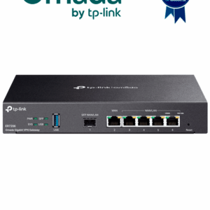 TP-LINK ER7206- Router Omada VPN SDN Multi-WAN Gigabit con 1 puerto WAN SFP y 1 puerto WAN RJ45 Gigabit, 4 puertos GbE configurables LAN/WAN. Hasta 150,000 sesiones concurrentes y administración centralizada Omada.