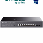 TP-LINK SG2210MP - Switch JetStream SDN administrable con 8 puertos 10/100/1000 Mbps y 2 puertos SFP, equipado con 8 puertos PoE y un presupuesto total de 150W. Permite administración centralizada a través de OMADA SDN."