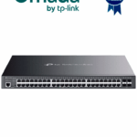 TP-LINK SG3452P - Switch L2+ Omada PoE+ con 48 puertos PoE+ 10/100/1000 Mbps, 4 puertos SFP 1G, consola RJ45/microUSB, gestión centralizada Omada/Stand-Alone, soporte Multicast IGMP, Calidad de Servicio (QoS), y presupuesto PoE 384W