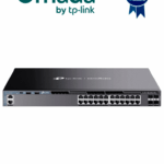 TP-LINK SG6428X - Switch Omada L3 Stackable de 24 puertos Gigabit y 4 puertos SFP+ 10G , Stacking físico , Funciones L3 Enterprise. RIP, OSPF, ECMP, VRRP, PIM-DM, DHCP Server/Relay , Alta disponibilidad , VRRP y ERPS , Interfaz WEB , CLI, SNMP y RMON.