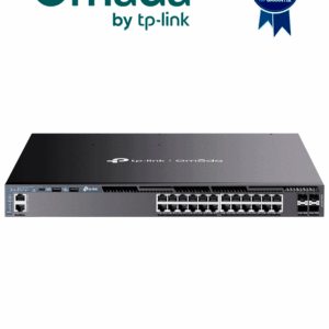 TP-LINK SG6428XHP - Switch Omada L3 Stackable de 24 puertos POE+ Gigabit y 4 puertos SFP+ 10G , 700W , Stacking físico , Funciones L3 Enterprise. RIP, OSPF, ECMP, VRRP, PIM-DM, DHCP Server/Relay , Alta disponibilidad , VRRP y ERPS , Interfaz WEB , CLI.