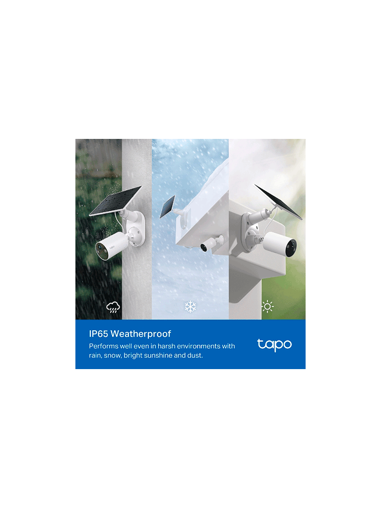 Tapo C410 KIT Cámara de Vigilancia Wi-Fi Solar con Vista 3MP QHD y Detección IA Avanzada gratuita, Grabación de Vídeo 2K QHD, Alimentación Ininterrumpida. IP66. - Image 4