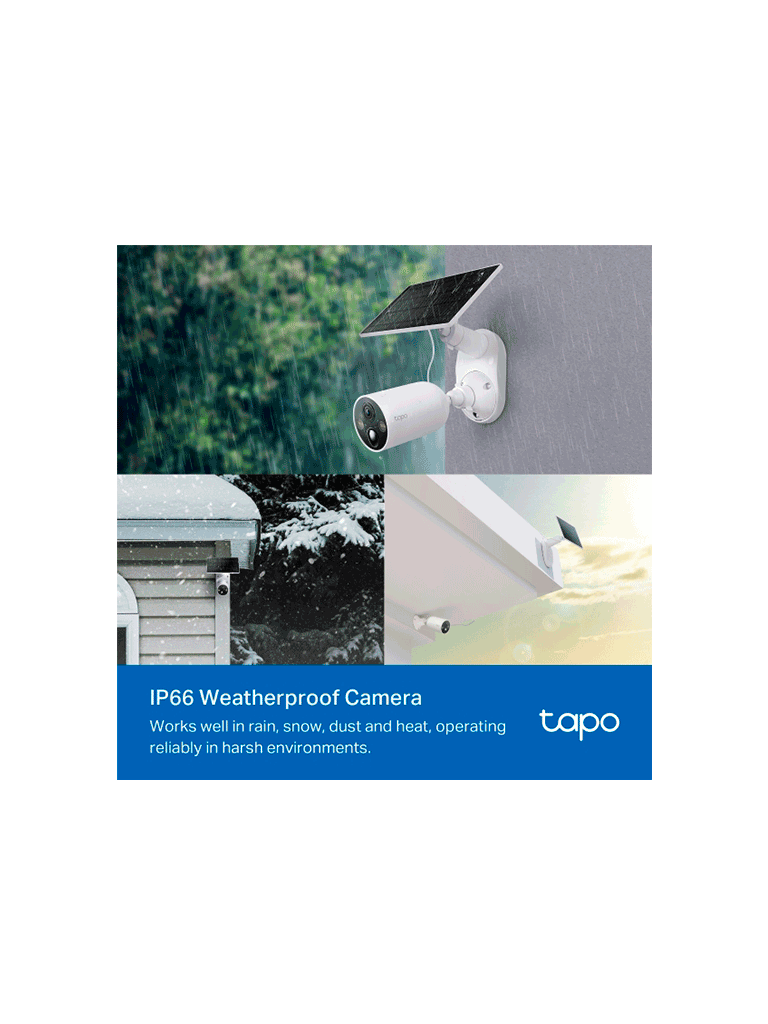 Tapo C425 KIT Cámara de Vigilancia Wi-Fi Solar con Vista 2K QHD y Detección IA Avanzada gratuita, Grabación de Vídeo 2K QHD, Alimentación Ininterrumpida. IP66. - Image 3