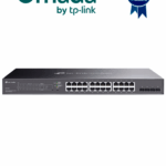 TP-LINK TL-SG2428P - Switch JetStream PoE administrable con 24 puertos 10/100/1000 Mbps y 4 puertos SFP. Incluye 24 puertos PoE con una capacidad total de 250W, y es compatible con administración centralizada OMADA SDN.