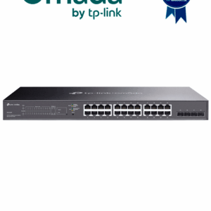 TP-LINK TL-SG2428P - Switch JetStream PoE administrable con 24 puertos 10/100/1000 Mbps y 4 puertos SFP. Incluye 24 puertos PoE con una capacidad total de 250W, y es compatible con administración centralizada OMADA SDN.