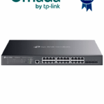 TP-LINK TL-SG3428XMP - Switch L2+ Omada PoE+ con 24 puertos PoE+ 10/100/1000 Mbps, 4 puertos SFP+ 10G y consola RJ45/microUSB, además gestión centralizada Omada/Stand-Alone, soporte Multicast IGMP, QoS y presupuesto PoE 384W, versión 3.0