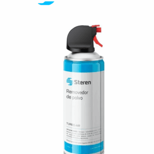 STEREN TURBOAIR - Bote de aire comprimido de 200g, ideal para mantenimiento y eliminación de polvo en DVRs, NVRs, fuentes con distribuidor, y más. No es agresivo al medio ambiente e incluye un popote aplicador.