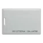 ZKTECO IDCARDKR2K - Tarjeta ID con Frecuencia de 125 kHz, Tipo Clamshell (Perforada y Con Grosor de 1.88 mm) con Folio Impreso