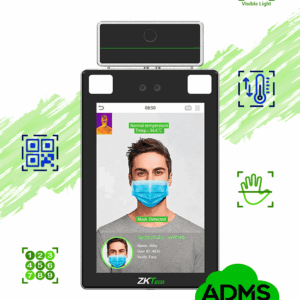 ZKTECO PROFACE X TI - Terminal de Control de Acceso y Asistencia Facial y Palma con Medición de Temperatura y Detección de Cubrebocas/ Lectura de QR / 30000 Rostros/ Serie Visible Light