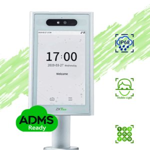 ZKTECO ELITEPASS - Terminal de Reconocimiento Facial en 0.3 s/ Control de Acceso y Asistencia/ 30,000 Rostros/ Climas Extremos de -30 °C a 60 °C/ IP68/ IK04/ Incluye Soporte p/Torniquete/ TCP/IP/ LICENCIA GRATUITA BIOACCESS ZKT0740006 / SOBRE PEDIDO