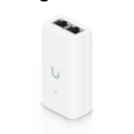 UBIQUITI U-PoE - Inyector PoE Gigabit/ Soporta Estándar IEEE802.3AF/ Voltaje de 48 DC/ Corriente de 0.32A/ Color Blanco/ Compatible con Equipos que Cuenten con Estándar IEEE802.3 AF