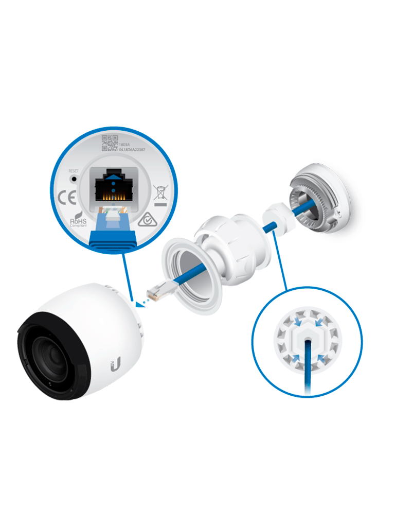 UBIQUITI UVC-G4-PRO - Cámara IP bullet para exterior, 8 MP, 4K, Lente Varifocal 4.1- 12.3 mm, Iluminadores IR 15 Mts, PoE, Micrófono integrado, IP67, Deteccion de eventos IA, Administrable a través de UniFi Protect - Image 2
