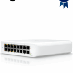 UBIQUITI USW-LITE-16-POE - Switch UniFi Lite, PoE administrable, con 16 puertos 10/100/1000 Mbps y 8 puertos 802.3af/at, con un presupuesto PoE de 45W