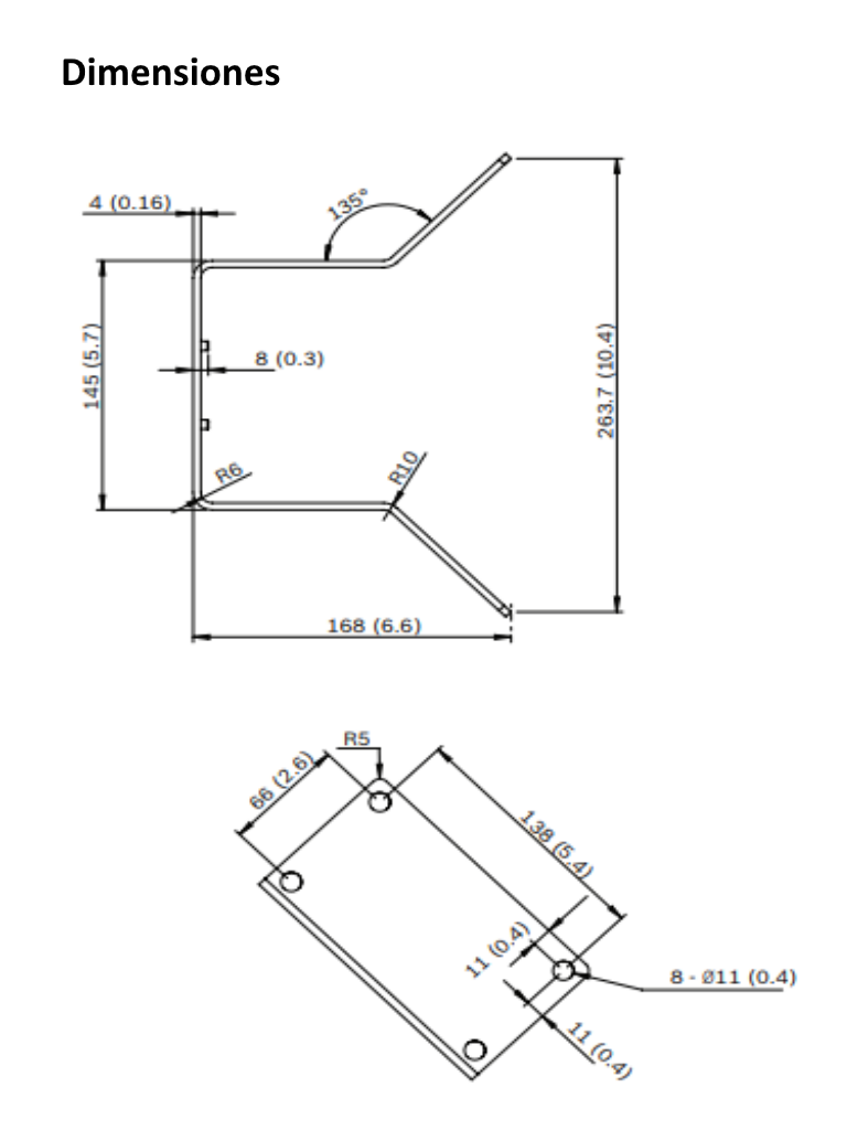 BOSCH V_VDACMTPTZDOME - Adaptador de montaje en esquina - Image 4